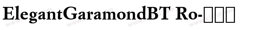 ElegantGaramondBT Ro字体转换